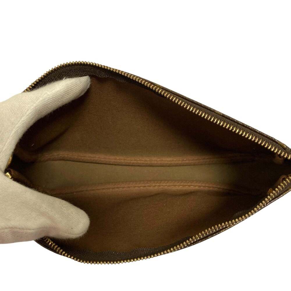 LOUIS VUITTON Authentic Brown Monogram Pochette Pouch - Picture 6 of 12